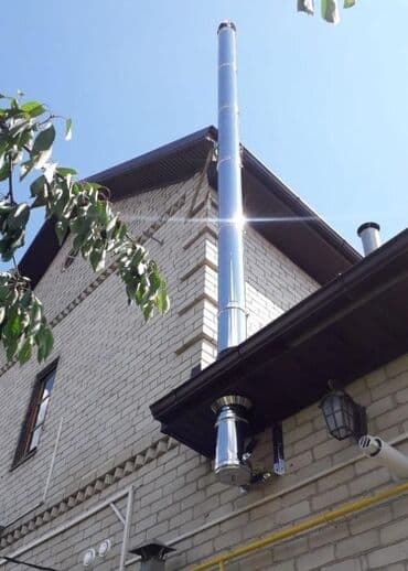 финский котел: Дымоходы для газовых и угольных котлов нержавеющая сталь утеплённые — 5