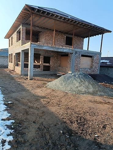 дом в кридит: От трассы Алма атинки 50метров с Таш мойнок Двухэтажный кирпичный дом — 1