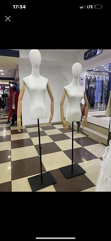 Оборудование для бизнеса: Манекены для витрины/шоурума - Женские торсы на стойке с круглой — 3