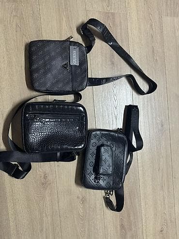 Барсетки: Барсетка, Louis Vuitton, Материал: Искусственная кожа, Регулируемый ремень, Новый — 1