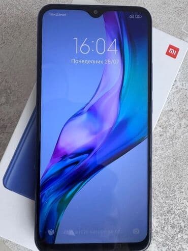 телефон за 10 000: Redmi, Redmi 9A, 32 ГБ, түсү - Көгүлтүр, 2 SIM — 1