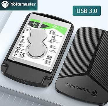 Стол компьютерлери жана комлектөөчүлөр: Корпус Yottamaster для 2.5" SSD/HDD, USB 3.0 и USB Type‑C. В — 3