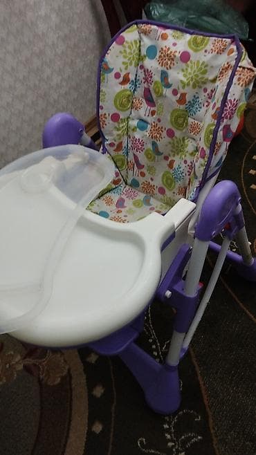 ножни: Детский стульчик для кормления 2-в-1 - Трансформируется: высокий стул — 2