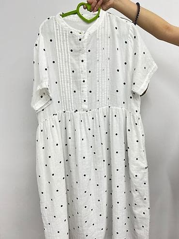 Женская одежда: Повседневное платье, Лето, Длинная модель, L, XL — 1