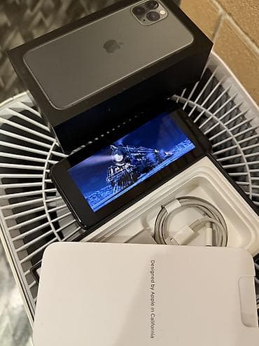 apple iphone 11 pro: IPhone 11 Pro, Б/у, 256 ГБ, Matte Midnight Green, Чехол, Защитное стекло, Коробка, 68 % — 8