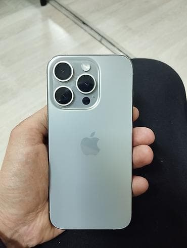 IPhone 15 Pro, Б/у, 256 ГБ, Серебристый, Коробка, 89 %