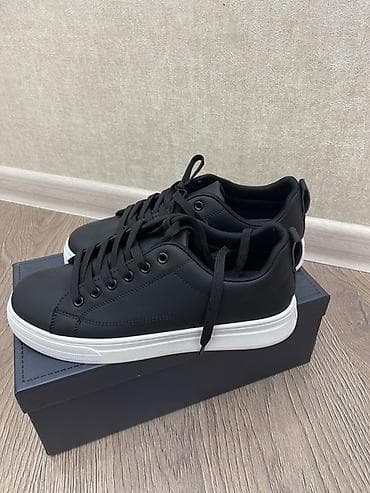 d1 milano: Кеды мужские, повседневные, низкие - Цвет: черный верх, белая подошва — 4