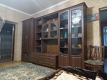кух стенка: Гарнитур для зала, Б/у, МДФ, Самовывоз, цвет - Коричневый — 3
