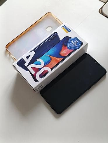 galaxy a 3: Samsung Galaxy A20, Новый, 32 ГБ, цвет - Голубой, 2 SIM, 1 SIM, eSIM — 8