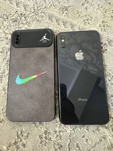айфон чысы: IPhone Xs Max, Колдонулган, 256 ГБ, Black Titanium, Заряддоочу түзүлүш, Каптама, 76 % — 5