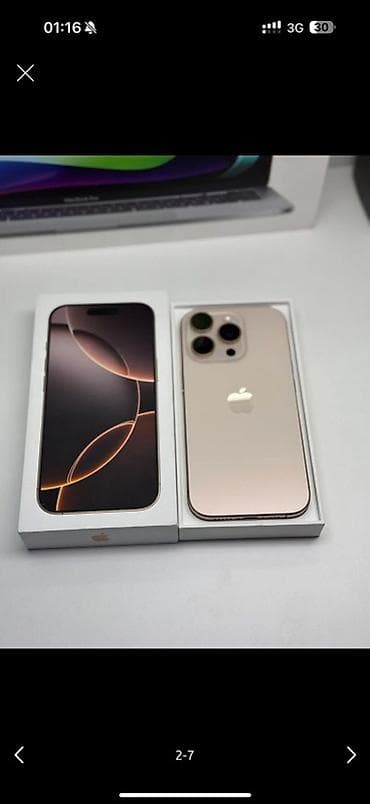 iphone 15 pri: IPhone 16 Pro Max, Natural Titanium, Коробка — 2