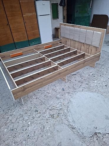 Двуспальная кровать, Новый, С мягким изголовьем, длина - 200 см — 5