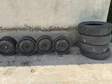 Шиналар жана дисктер: Дөңгөлөктөр монтажда 185 / 70 / R 14, Жай, Колдонулган, Комплект, Жеңил унаалар, Темир, тешиктери - 4 — 1