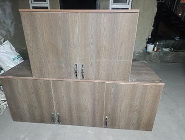 кухня детская большая: Тумба для вещей и одежды, Без зеркала, ЛДСП, Платная доставка, цвет - Коричневый — 2