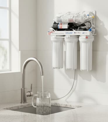 Система обратного осмоса DELUXE для питьевой воды под мойку. Основные