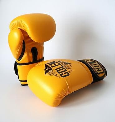 кольчужные перчатки: Боксёрские перчатки GOLEM 16 oz для мужчин, натуральная кожа — прочные — 1