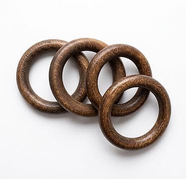 вешала ош: Кольцо, колечкки для карниза деревянноые, наружный размер 5,5 см — 1