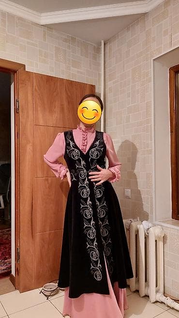 манго жилет: Продаю платье с эксклюзивным национальным бархатным жилетом (ручная — 1