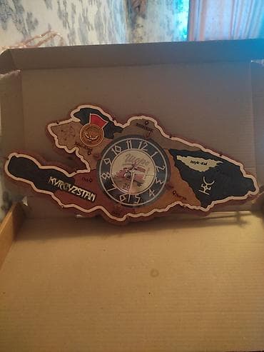 Настенные часы «Карта Кыргызстана» - Декоративные часы в форме карты