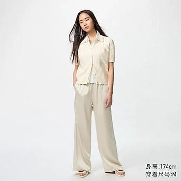 клеш штаны: Женские широкие брюки из мягкой струящейся ткани - Свободный прямой — 2