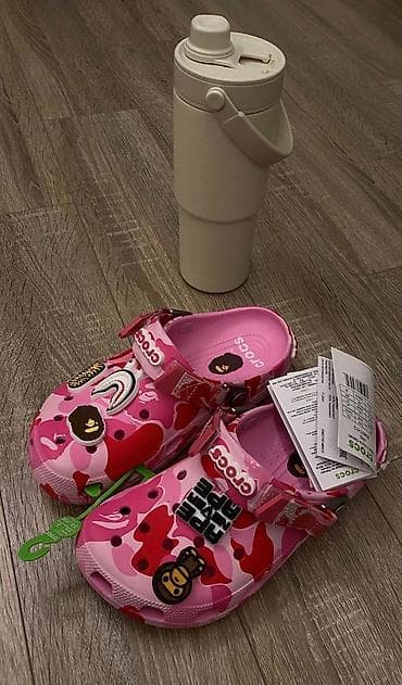 Сабо: Сабо, 38, 38.5, 34.5, Crocs, Новый, цвет - Розовый, Самовывоз, Платная доставка — 1