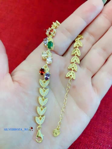 серебро браслет мужской: Позолоченный браслет с разными камнями Самый лучший подарок для — 2