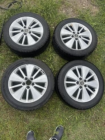 Шиналар жана дисктер: Дөңгөлөктөр монтажда 215 / 55 / R 16, All-season, Комплект, Жеңил унаалар, Куйма, тешиктери - 5 — 1