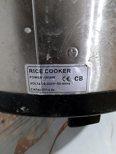 Күрүч бышыргычтар: Рисоварка/мультиварка, объем 10 л Характеристики: - Мощность: 1600 Вт — 3