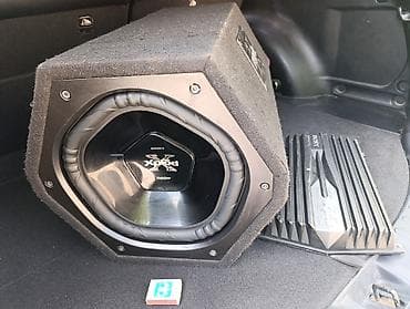 Автоэлектроника: Автозвук Sony Xplod — сабвуфер в корпусе + усилитель - Сабвуфер Sony — 4
