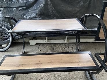 самшиты круглые: Комплект садовой мебели, Стол, Металл — 2