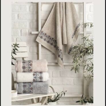 банные веники купить: Набор махровых полотенец в натуральной гамме - Материал: плотная — 1