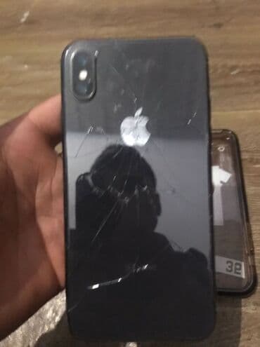 мак: IPhone X, Колдонулган, 64 ГБ, Кара, Каптама, 96 % — 1