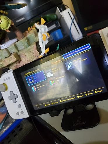 hdmi dvi: Nintendo switch 2 ревизия прошитая(чипованная) 32гб, в отличном — 3