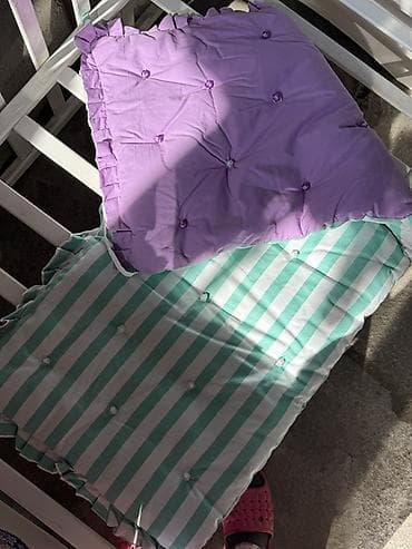 Подушки бортики для кровати детской (на стул/скамью), комплект из 4шт