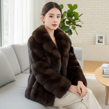 Шуба, Короткая модель, Китай, Все размеры