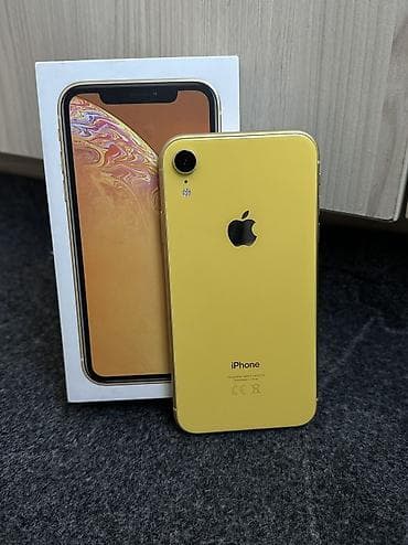 xbox seroes s: IPhone Xr, Б/у, 128 ГБ, Желтый, Чехол, Коробка, 75 % — 1