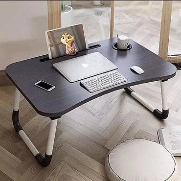 study lamp: Складной стол для ноутбука, Новый, цвет - Коричневый — 9