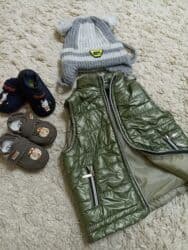 куртка рубашка: Куртка подклад хлопок Турция на 1_1.5 л Жилет и пинетки,шапка на 6-9 — 3