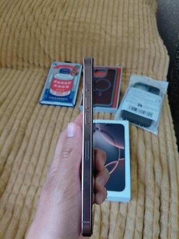 appl 11: IPhone 16 Pro Max, Б/у, 256 ГБ, Desert Titanium, Защитное стекло, Чехол, Коробка, 91 % — 8