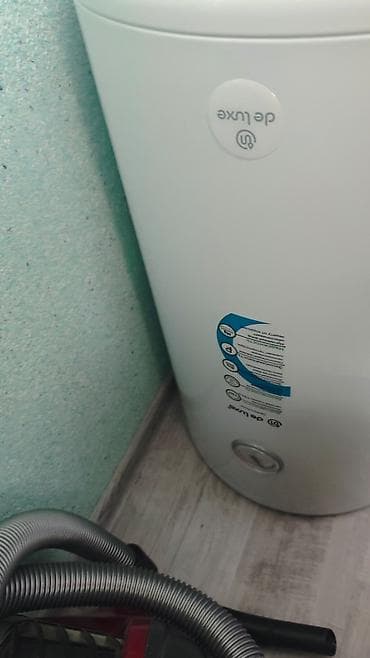 ремонт баня: Накопительный водонагреватель Объем бака: 80 л, DeLuxe, Электрический, Металл, Б/у — 2