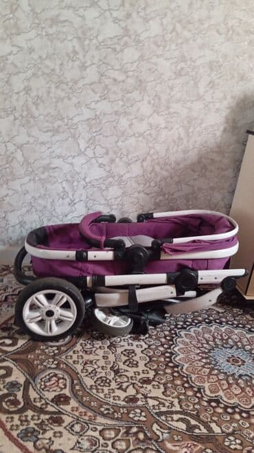 универсальные трехколесные коляски: Коляска, цвет - Фиолетовый — 9