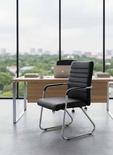 стулья из металла: Офисное кресло 602
Обивка Кожзам
Ножки хромированный металл — 1