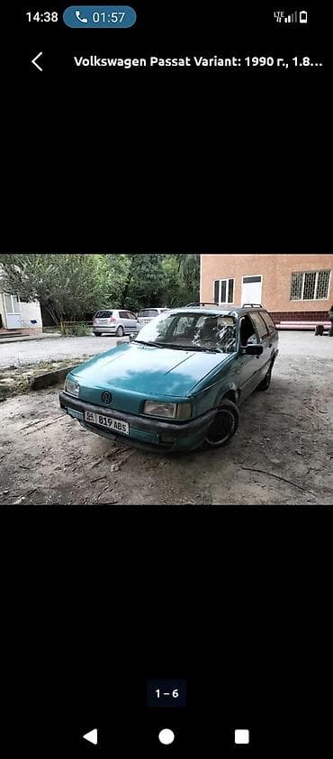 Унаа: Volkswagen Passat Variant: 1990 г., 1.8 л, Кол менен иштөөчү, Бензин, Универсал — 5