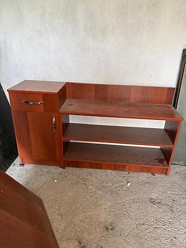 обувная: Прихожая комплект из 2 модулей, цвет тёплый орех/махагон (ЛДСП) — 2