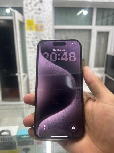 samsung 8s: IPhone 15 Pro, Б/у, 128 ГБ, Black Titanium, Защитное стекло, В рассрочку, 85 % — 2