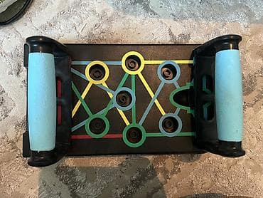 Спорт и отдых: Многофункциональная доска для отжиманий с цветной разметкой и сменными — 1