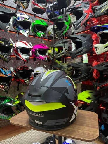 купить прикормочный кораблик бу: Шлем открытый HF-223 + встроеные очки Mototech — 2