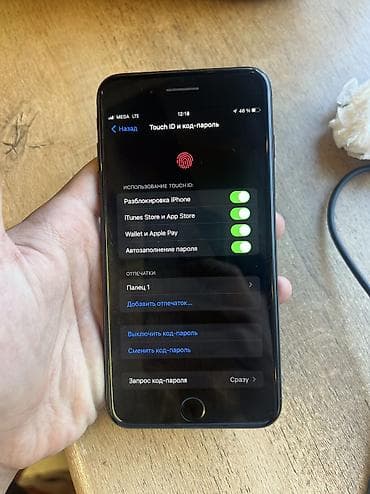 IPhone 7 Plus, Б/у, 128 ГБ, Черный, 100 %