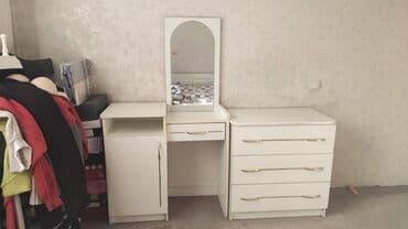 матрас двуспальный: Спальный гарнитур, Б/у, Двуспальная кровать, Шкаф, Комод, Самовывоз, цвет - Бежевый — 5