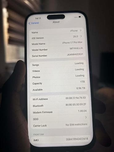 китайский айфон 14 про макс: IPhone 17 Pro Max, Новый, 1 ТБ, Синий, Коробка, 100 % — 9